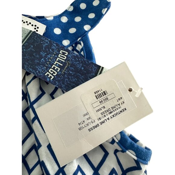 UNIVERSITY OF KENTUCKY A Line Logo Blue White Dress Size 4T NEW - Picture 7 of 7